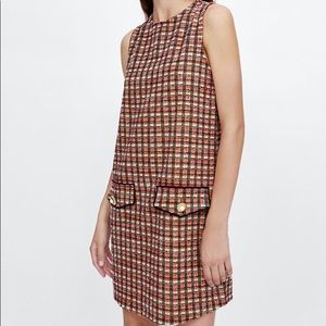 Zara Tweed Sleeveless Dress
